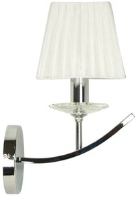 CLX Nástenná lampa EXTREMADURA, 1xE14, 40W, chrómovaná