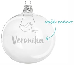 Pieskovaná banka Holubica s menom 8 cm