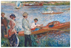 Obraz - Auguste Renoir, Oarsmen at Chatou, reprodukcia (90x60 cm)