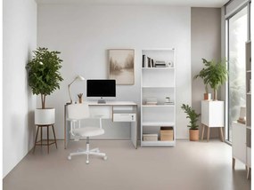 PC stolík Calliope 2 (biela + dub) . Vlastná spoľahlivá doprava až k Vám domov. 1109391