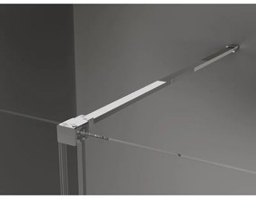 Mexen Velar, sprchový kút s posuvnými dverami 100 x 100 cm, 8mm sklo námraza, chrómová, 871-100-100-31-01