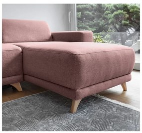 Ružová rozkladacia/s úložným priestorom rohová pohovka Classy Sophie – Miuform