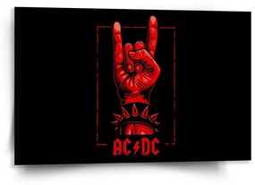 Sablio Obraz ACDC Červená ruka - 120x80 cm