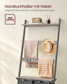 VASAGLE Kôš na bielizeň 92 l SONGMICS BLH221 Farba: sivá