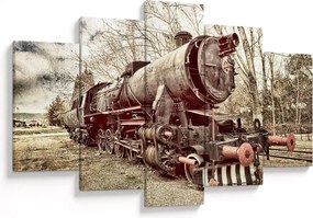 Historický obraz lokomotívy (150x105 cm)