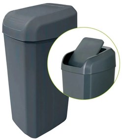 Denox Troya odpadkový kôš 45 l, antracitový, 45 l