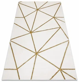 Koberec EMERALD exkluzívny 1013 glamour, styl geometrický krémový / zlatý