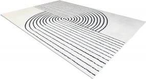 Dywany Łuszczów, AKCIA: 120x170 cm Kusový koberec Mode 8587 geometric cream/black, béžová, chodba / predsieň