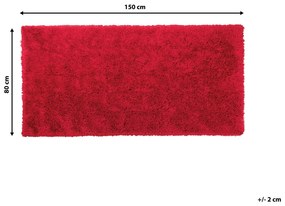 Koberec 80 x 150 cm červený CIDE Beliani