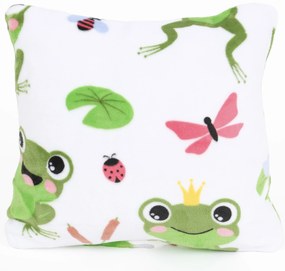 Obliečka na vankúšik mikroplyš Exclusive 40 × 40 cm - Žabky