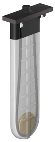 Hansgrohe sBox, priechodka vyťahovacej sprchy s hadicou, pre montáž na okraj vane, hranatá, kartáčovaný čierny chróm, HAN-28010340