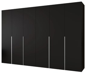 Šatníková skriňa 300 cm Alice 1 (čierna + kašmír). Akcia -20%. Vlastná spoľahlivá doprava až k Vám domov. 1126141