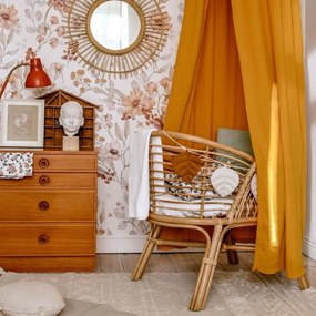 Tapeta jesenná lúka biela 280x100 cm