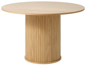 Okrúhly jedálenský stôl v dekore duba ø 120 cm Nola – Unique Furniture
