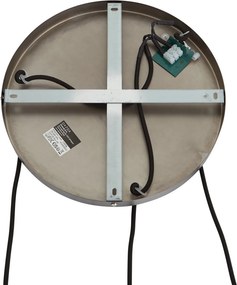 Dizajnová závesná lampa Gun Metal 3-svetelná - Ard