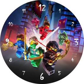Detské nástenné hodiny LEGO