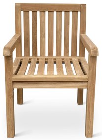 Noela Záhradný teakový set Garden I + 4x kreslo Kingsbury