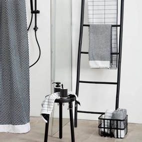 Čierno-biela bavlnená osuška 70x140 cm Grid - Mette Ditmer Denmark
