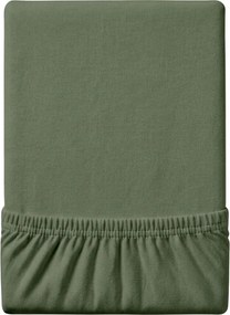Jersey plachta EXCLUSIVE tmavozelená 160x200 cm, 100% bavlna