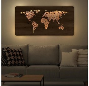 Li-Go 4457/A/4 - LED nástenná dekorácia LED/10W/5V 30000 mAh 120x60 cm dub