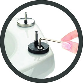 Záchodová doska s automatickým zatváraním 37 x 44,5 cm Ostuni – Wenko