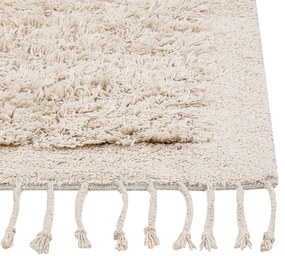 Bavlnený koberec 80 x 150 cm béžový BITLIS Beliani