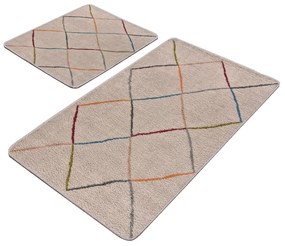 Béžové kúpeľňové predložky v súprave 2 ks 60x100 cm – Mila Home