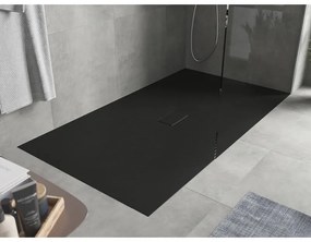 Mexen Hugo, SMC obdĺžniková sprchová vanička 160 x 100 cm, čierna matná, 42701016