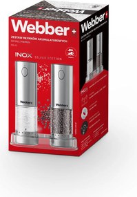 WEBBER Elektrický mlynček na soľ a korenie - dobíjateľný