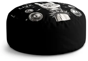 Sablio Taburet Circle ACDC Live fast, die young: 40x50 cm