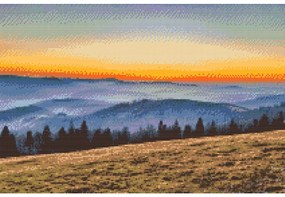 Gario Diamantové maľovanie Beskydy Rozmery: 60 x 40 cm, Rámovanie: Iba zrolované plátno, Diamanty: Okrúhle