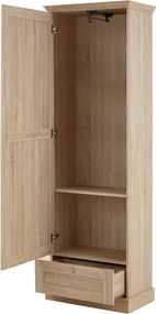 Šatníková skriňa v dekore duba v prírodnej farbe 60x180 cm Binz – Støraa