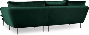 MAZZINI SOFAS Zamatová štvormiestna rohová pohovka Acacia pravý roh 250 × 165 × 96 cm