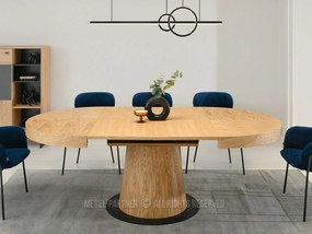 Jedálenský stôl Automoviles (dub + čierna). Akcia -18%. Vlastná spoľahlivá doprava až k Vám domov. 1137084