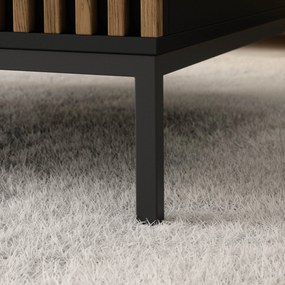 Konferenční stolek Meorati 80 cm černý/dub Artisan