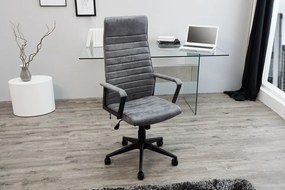 Kancelárska stolička Roma Vintage šedá 125cm