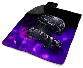 Sablio Plážová deka BLACK PANTHER Fialová luminiscencia: 200x140 cm