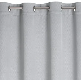 ZATEMŇOVACÍ ZÁVES NA KRÚŽKOCH AMARO 135X250 CM STRIEBORNÁ