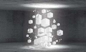 Fototapeta - Abstrakcia 3D (254x184 cm)