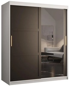 Skriňa Amiro 2 150 biely/čierny