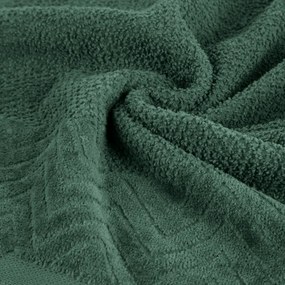 Dekorstudio Uterák LOREN so zamatovým okrajom - zelený Rozmer uteráku: 70x140cm
