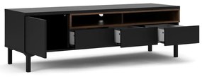 Čierny TV stolík 156x48x48 cm Roomers – Tvilum