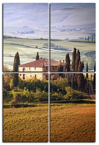 Obraz na plátne - Talianská venkovská krajina - obdĺžnik 7156D (90x60 cm)