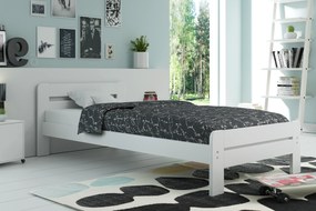 Interbeds Jednolôžková posteľ DALLAS1 biela s matracom - 200x90