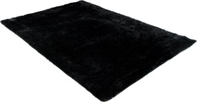 TA Koberec BLACK BLACK SILK Čierny Obdĺžnikový Rozmer: 80x150 cm