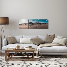 Obraz - Z púšte (s hodinami) (90x30 cm)