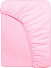 DETSKÉ FROTÉ PRESTIERADLO 005 80X160 CM SVETLORUŽOVÉ