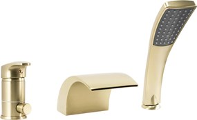 Rea Riven, 3-otvorová vaňová batéria, zlatá matná, REA-B0494