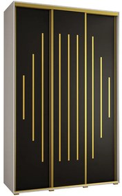 Skriňa 45 Canaris 12 180 biela/čierna/gold