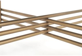 Konferenčný stolík ISMENA 41x80 cm zlatá/čierna